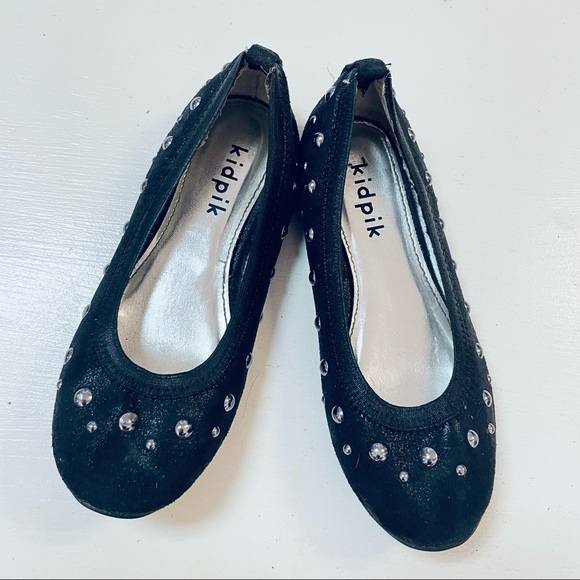 Kid pik super cute black shoes excellent condition Size 2M - Picture 1 of 7